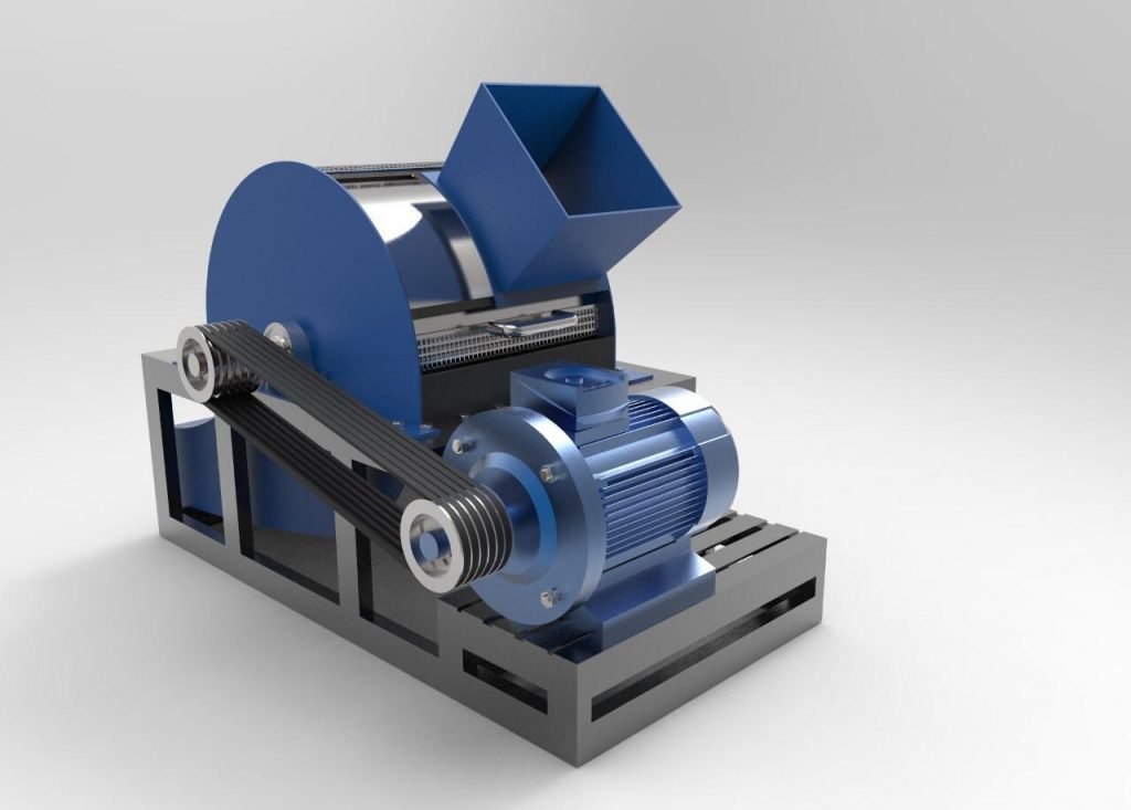 Sawdust Machine Rendering